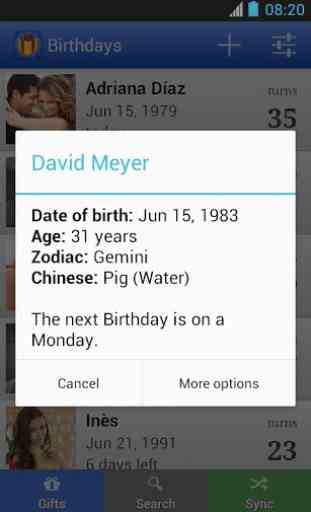 Birthdays for Android 2