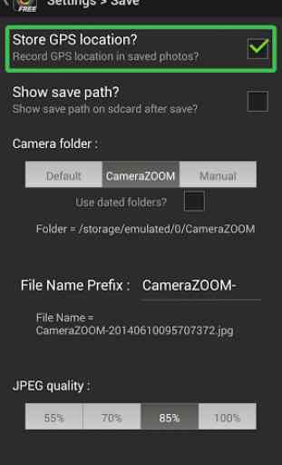 Camera ZOOM FX Geotagger 2