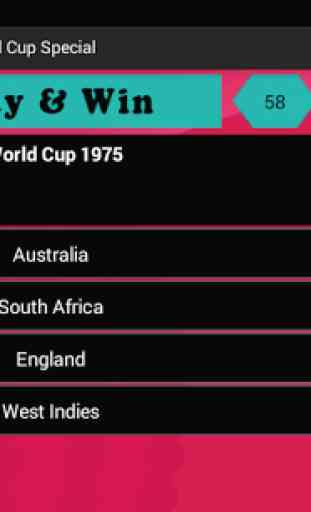 Cricket World Cup : Play & Win 1