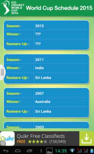 Cricket WorldCup 2015 Schedule 3
