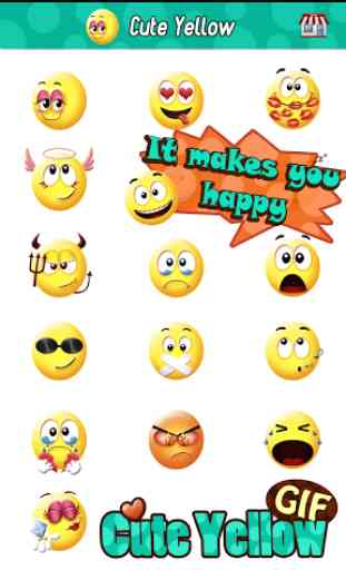 Cute Smiley Gif Emoji Sticker 2