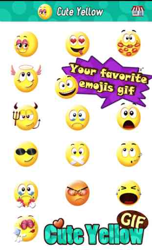 Cute Smiley Gif Emoji Sticker 3