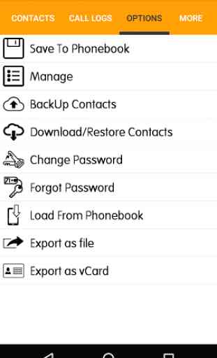 eContacts : Phonebook Backup 2