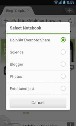 Evernote for Dolphin 2