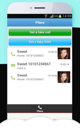 Fake text message & Call 2