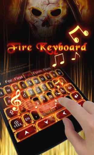 Fire Soul GO Keyboard Theme 3