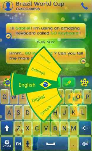 Football Brazil Keyboard Theme 2