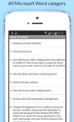 Free Office Mobile Shortcuts 2