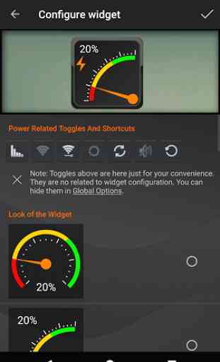 Gauge Battery Widget 2016 2