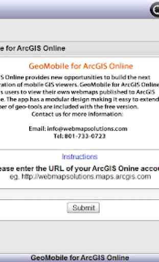 GeoMobile for ArcGIS Online 1