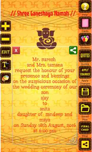 Hindu Wedding Invitation Cards 4