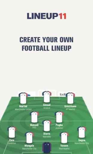 Lineup11- Football Line-up 1