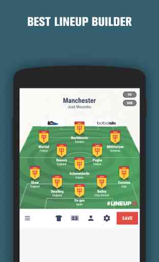 Lineup11- Football Line-up 2