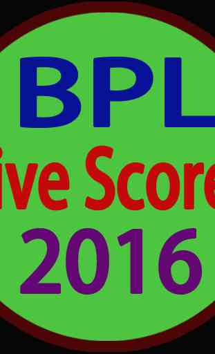 Live Scores BPL & TV 2016 1