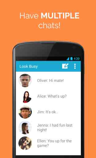 Look Busy-Fake Chat Messenger 3