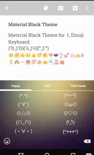 Material Black Emoji Keyboard 3