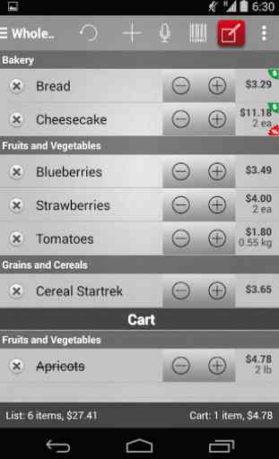 Mighty Shopping List Free 2
