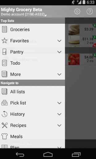 Mighty Shopping List Free 4