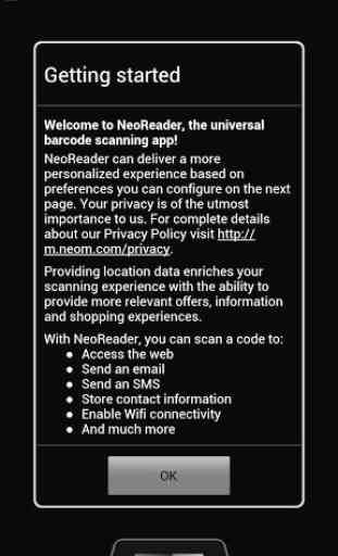 NeoReader QR & Barcode Scanner 1
