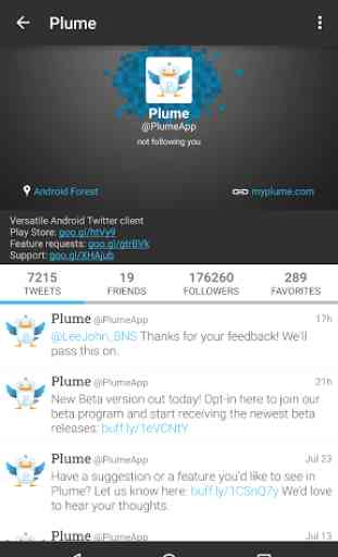 Plume for Twitter 1