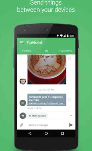 Pushbullet - SMS on PC 1