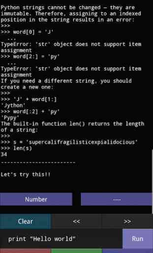 Python Interpreter with Kivy 1