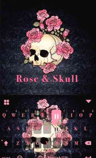 Rose n Skull Kika Keyboard 1
