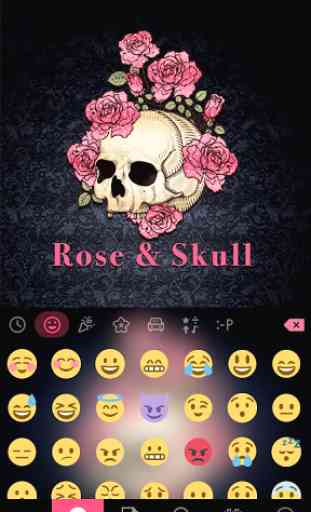 Rose n Skull Kika Keyboard 2