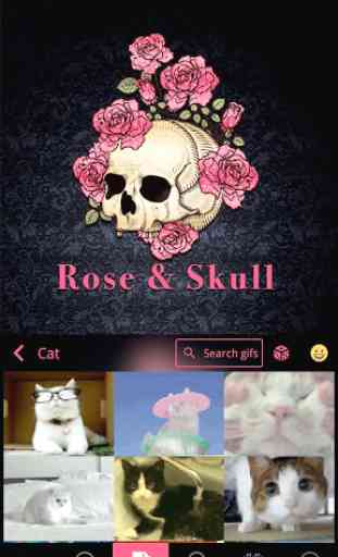 Rose n Skull Kika Keyboard 3
