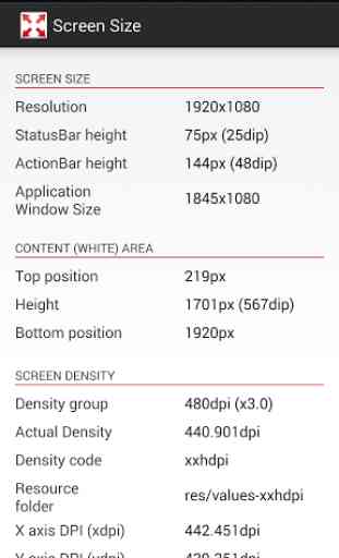 Screen Size and Density 1