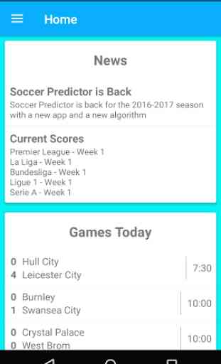Soccer Predictions 1