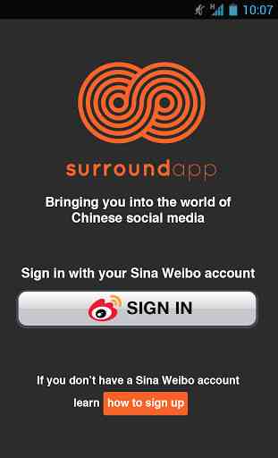 Surround App-Weibo in English 1