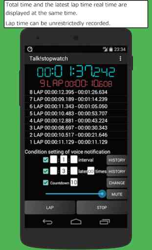 Talk! stopwatch & timer app 2