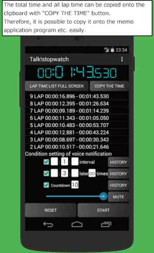 Talk! stopwatch & timer app 3