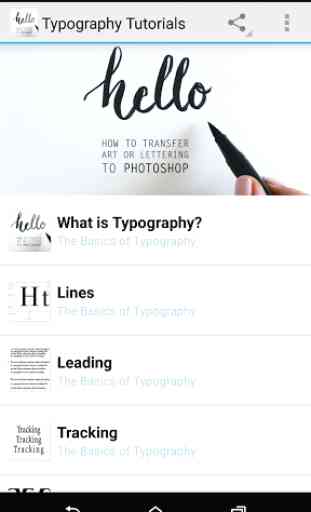 Typography Tutorials 1