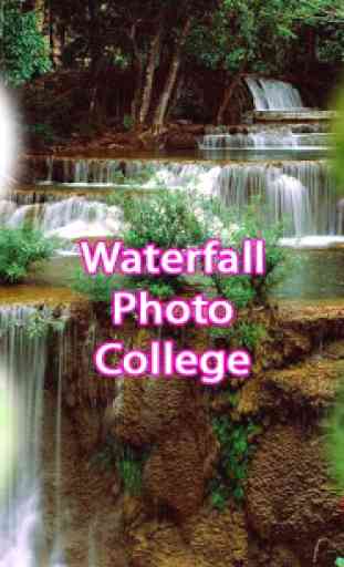 Waterfall photo collage frames 1