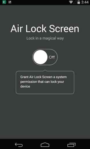 Air Lock Screen - Open Screen 1