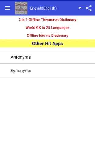 Antonyms & Synonyms Vocabulary 1