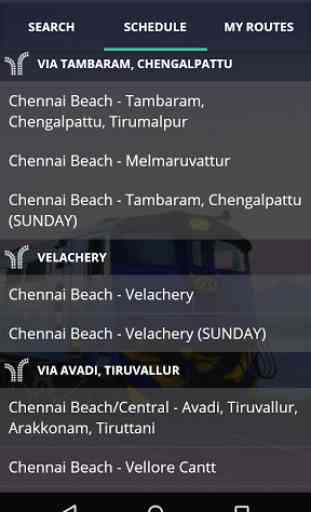 Chennai MRTS/EMU Train Timings 2