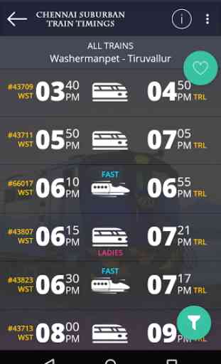 Chennai MRTS/EMU Train Timings 3