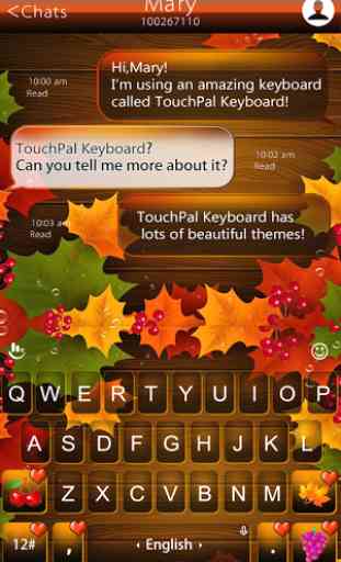 Colorful Autumn Keyboard Theme 2