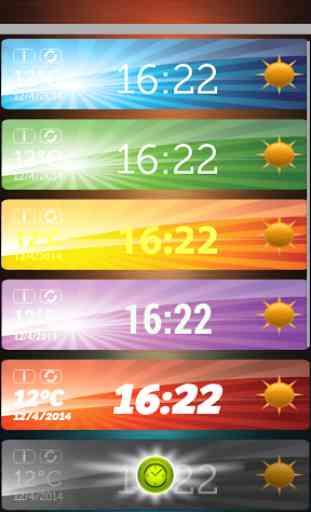 Cool Weather Clock Widgets 2