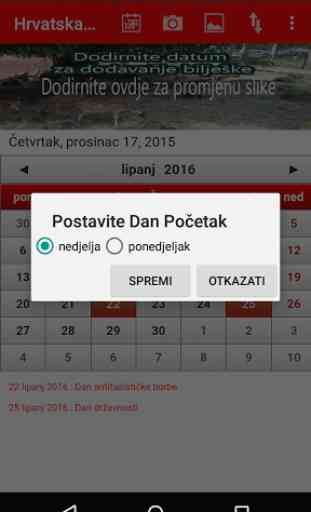 Croatia Calendar 2016 3