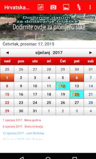 Croatia Calendar 2016 4