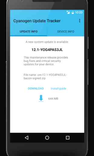 Cyanogen Update Tracker 1