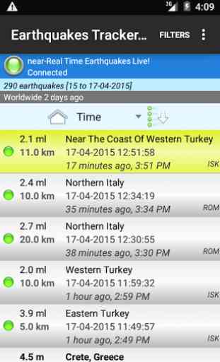 Earthquakes Tracker Pro 1