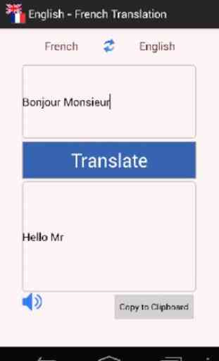 English - French Translator 3