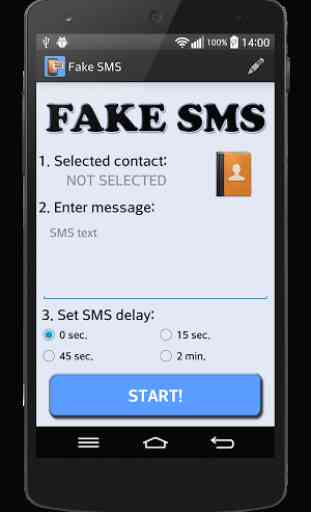 FAKE SMS message 1