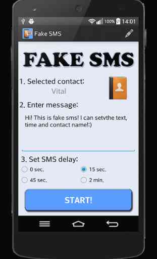 FAKE SMS message 2