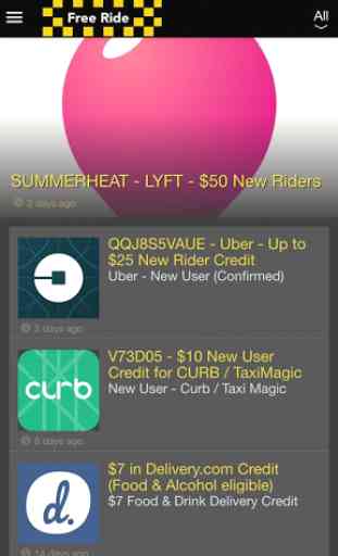 Free Ride - Uber & Lyft Credit 1